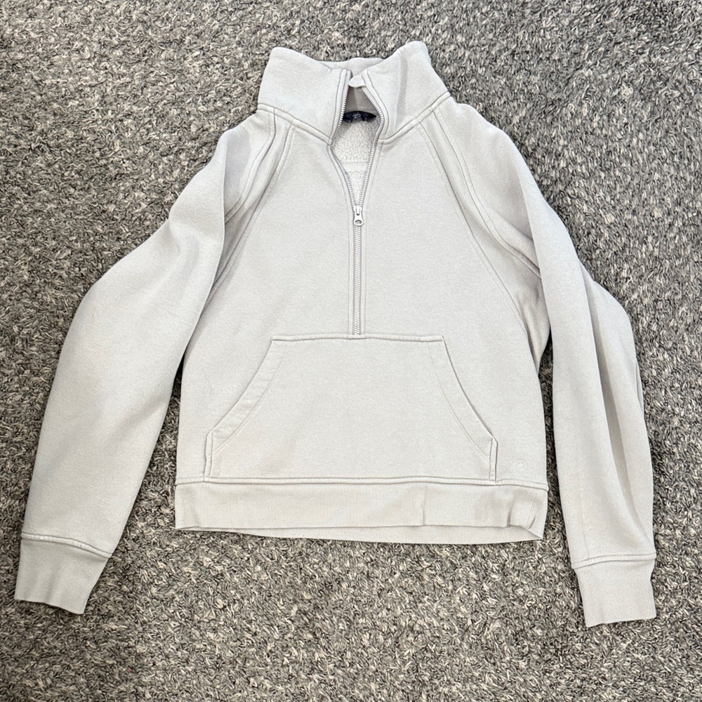 Danskin Gray Quarter-Zip Sweatshirt